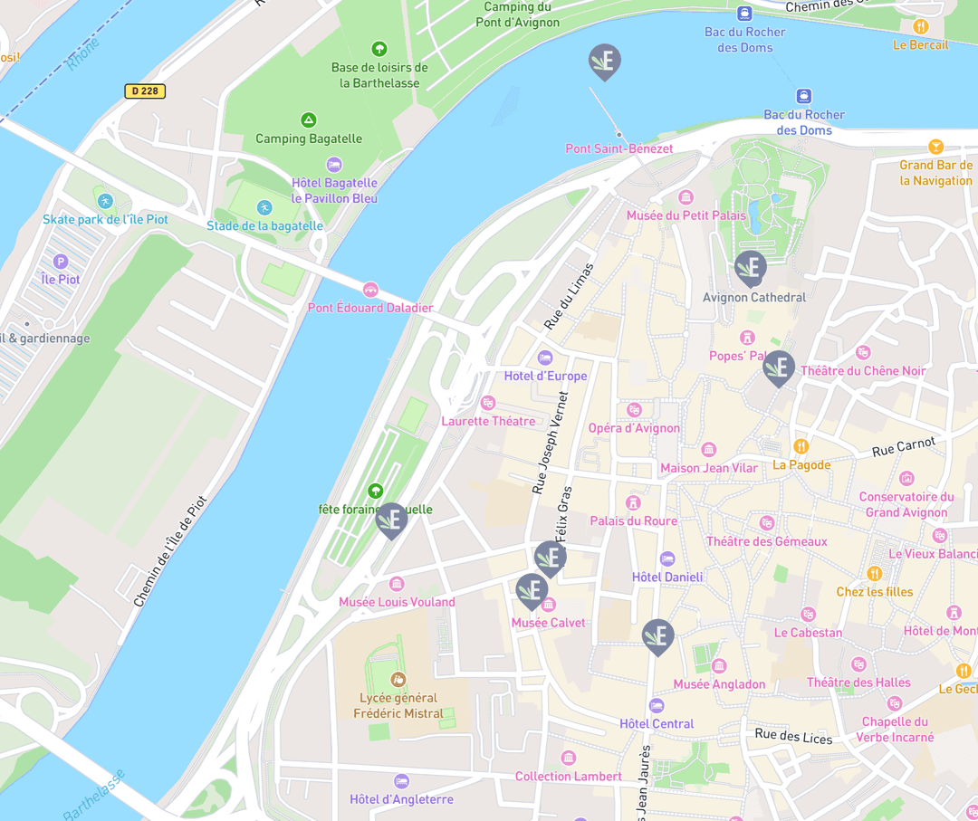 Image de la carte à Avignon